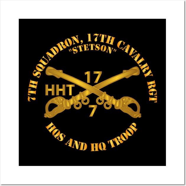 7th Sqn 17th Cavalry Regiment - HHT - Stetson Wall Art by twix123844